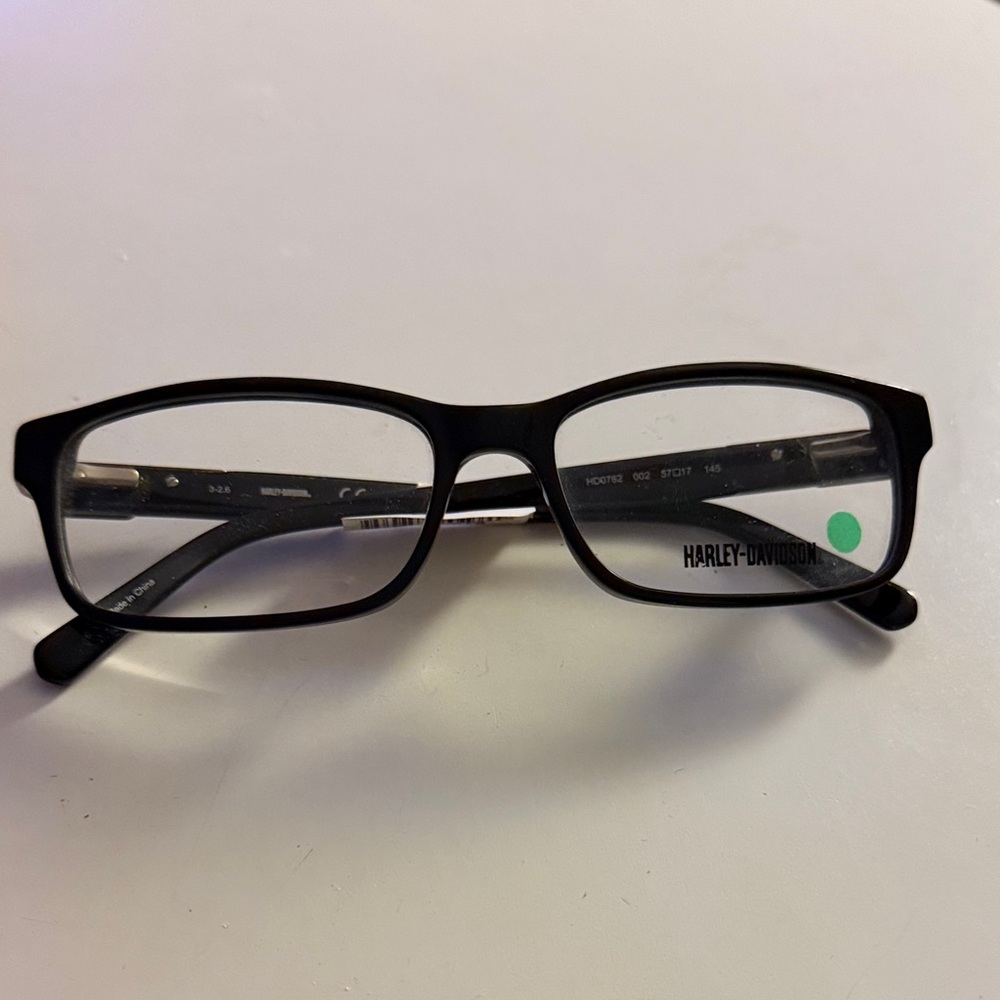 Harley-Davidson Black Rectangular Eyeglasses - image 1